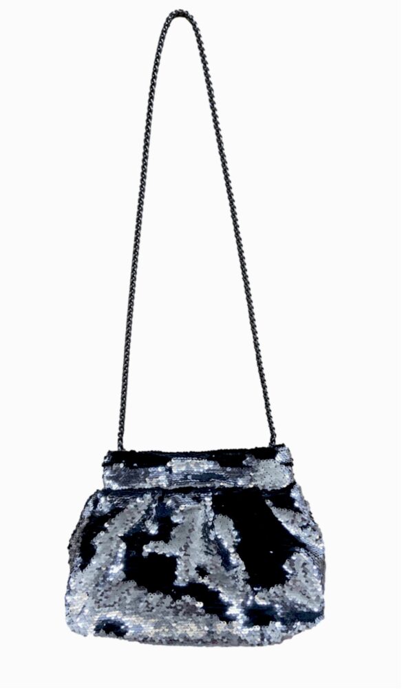 Bolso Sunset negro plata Zapatería El Zaguán